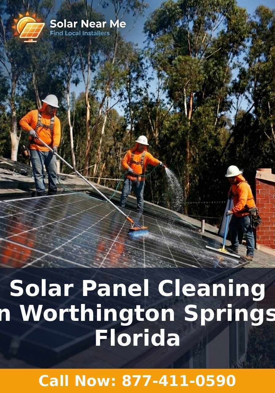 Solar Panel Cleaning in Worthington Springs, Florida