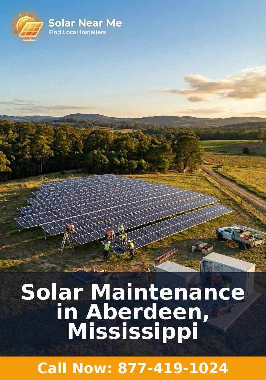 Solar Maintenance in Aberdeen, Mississippi