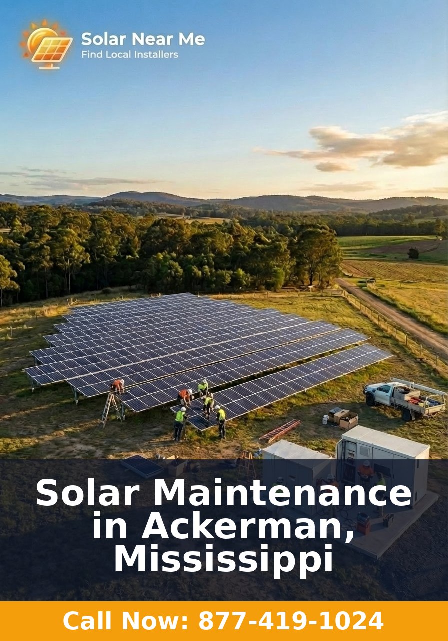 Solar Maintenance in Ackerman, Mississippi