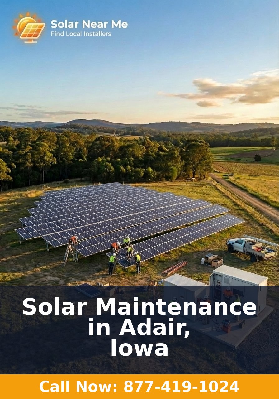 Solar Maintenance in Adair, Iowa