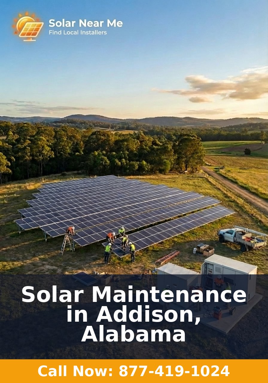 Solar Maintenance in Addison, Alabama