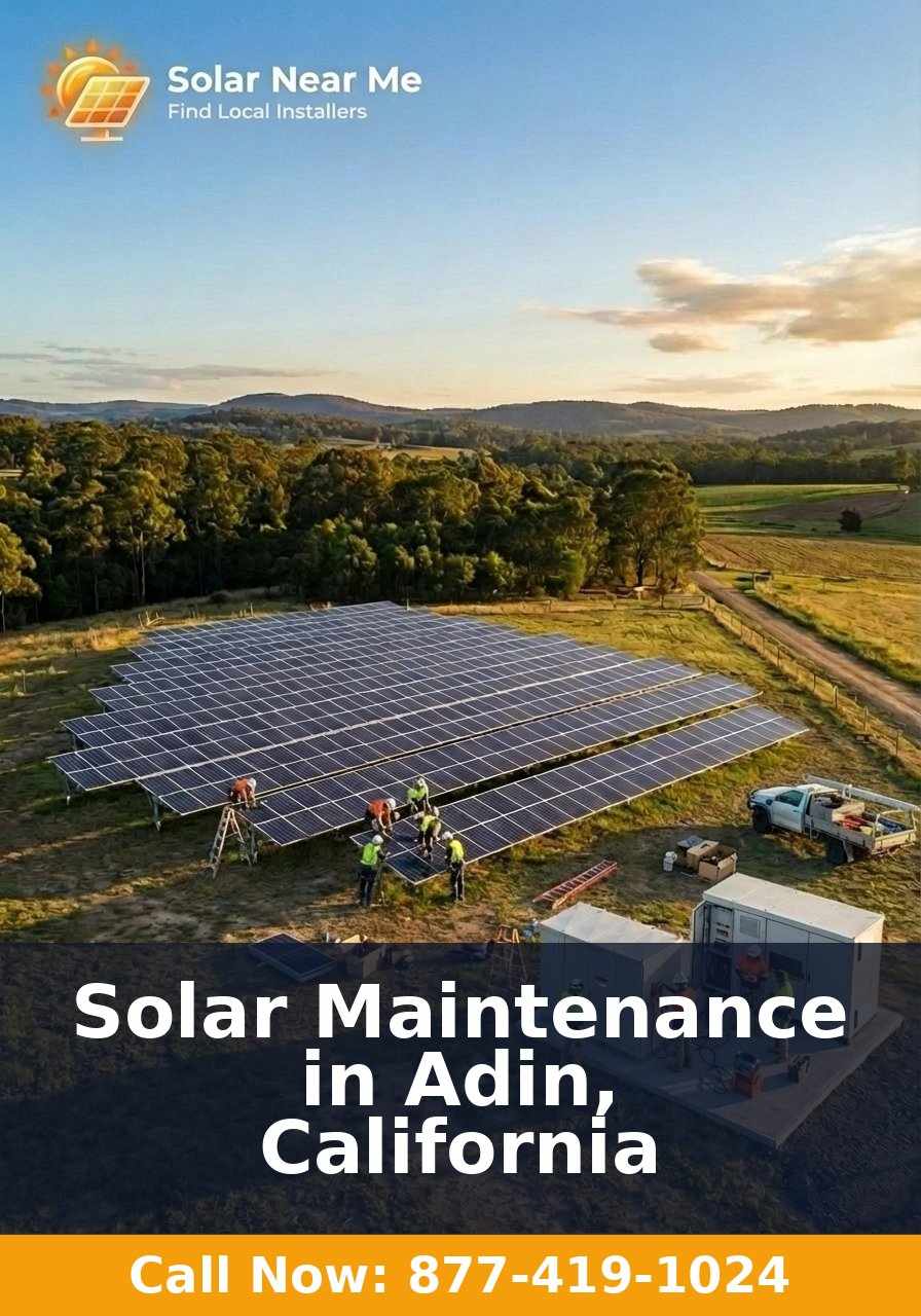 Solar Maintenance in Adin, California