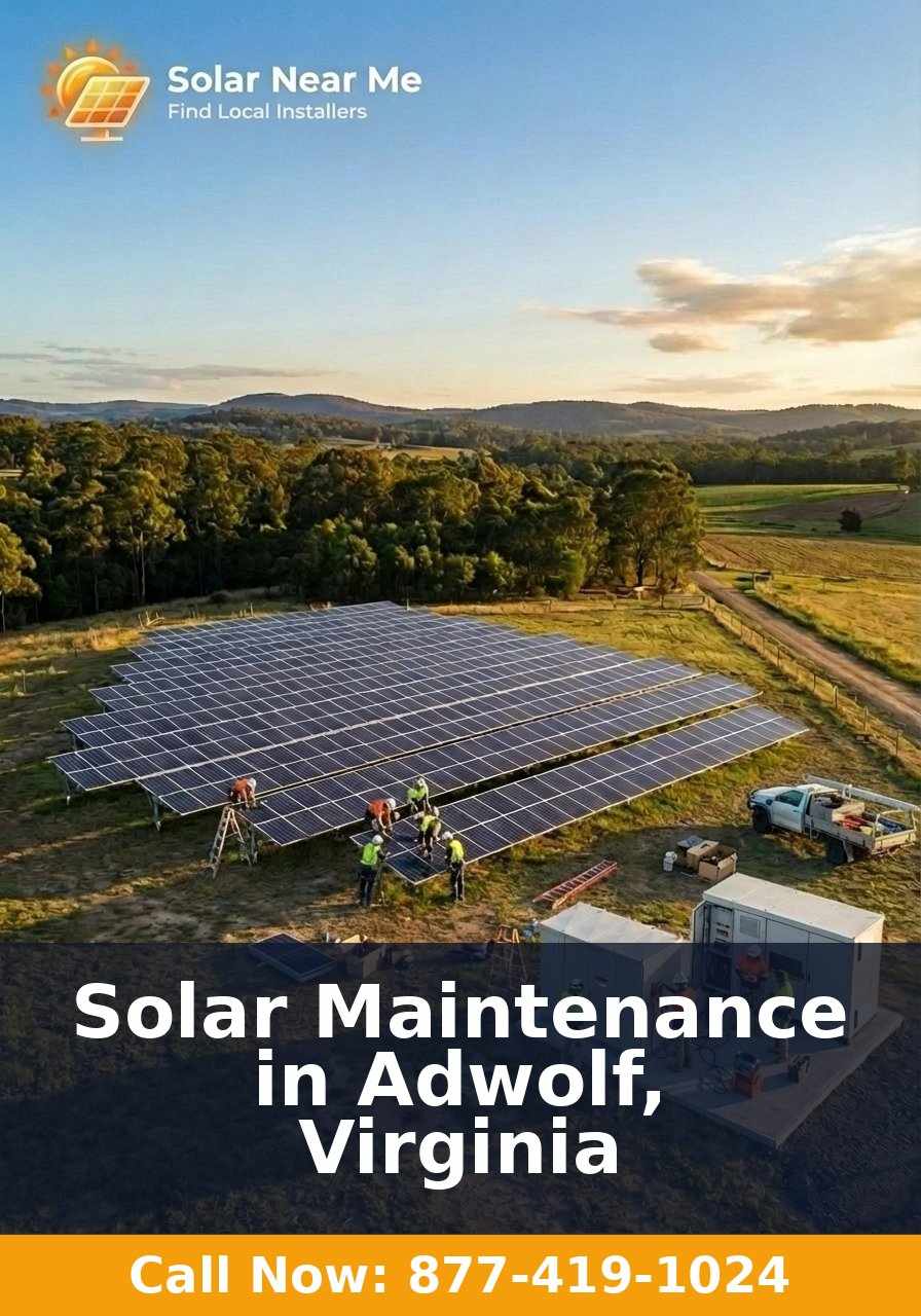 Solar Maintenance in Adwolf, Virginia