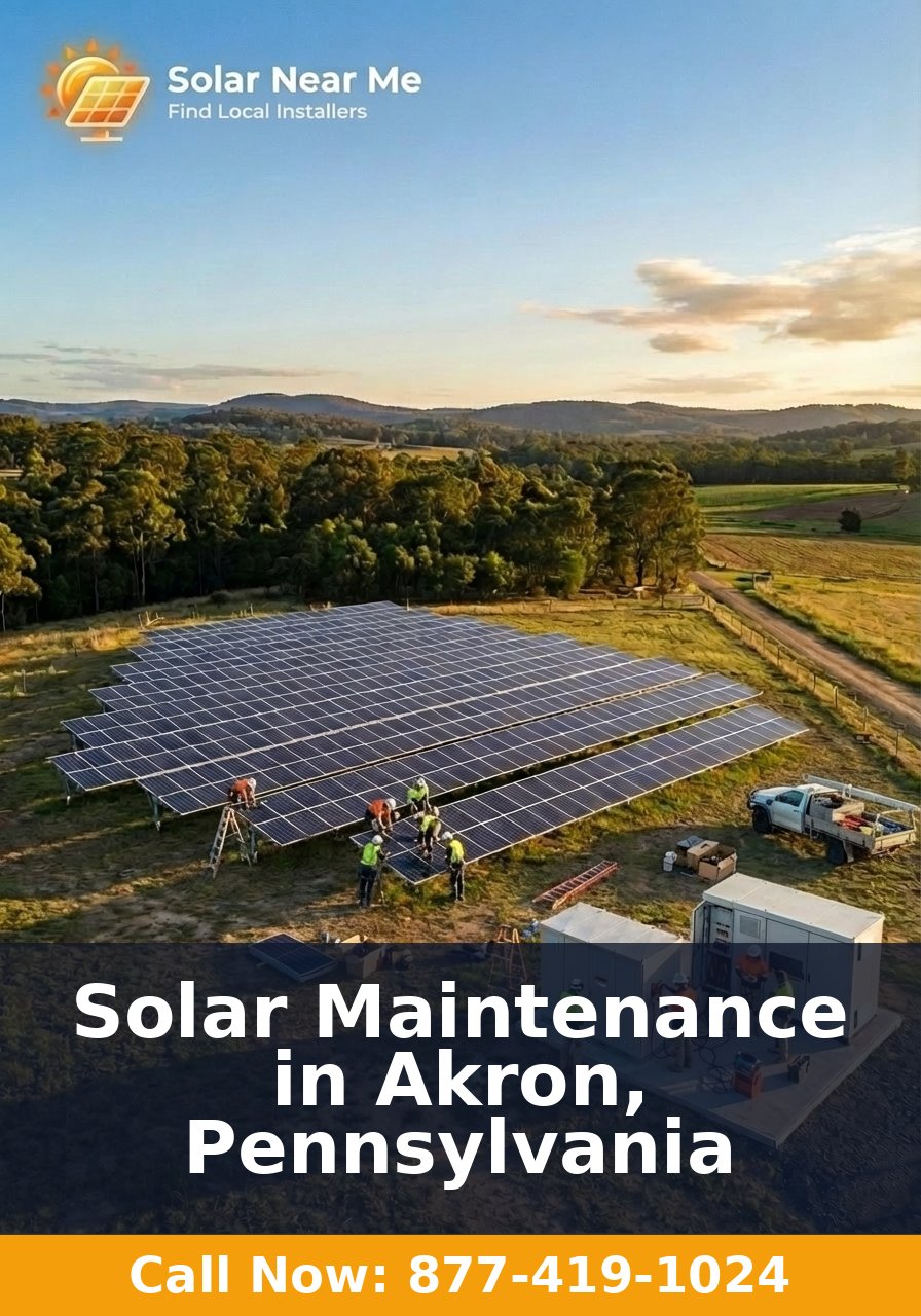 Solar Maintenance in Akron, Pennsylvania