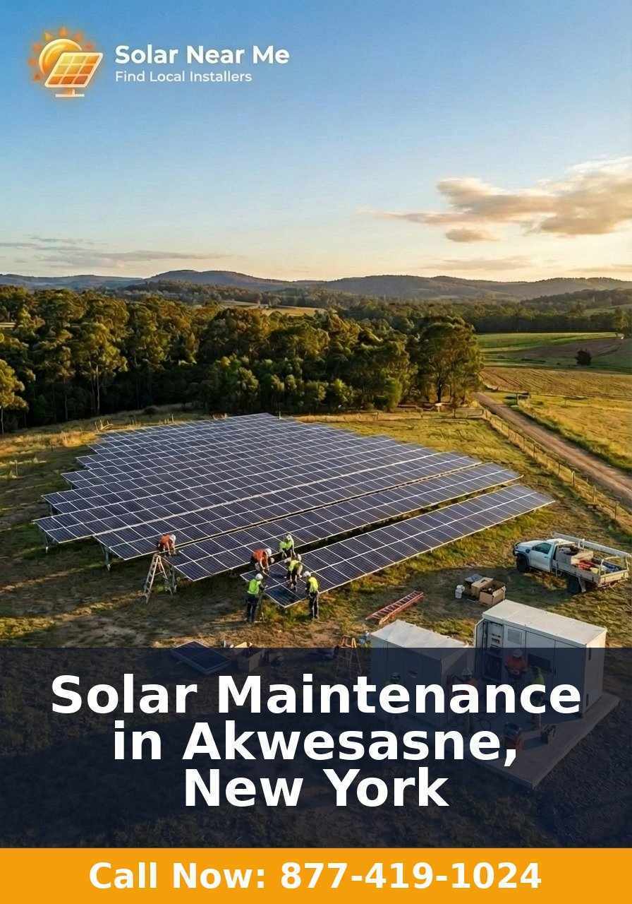 Solar Maintenance in Akwesasne, New York