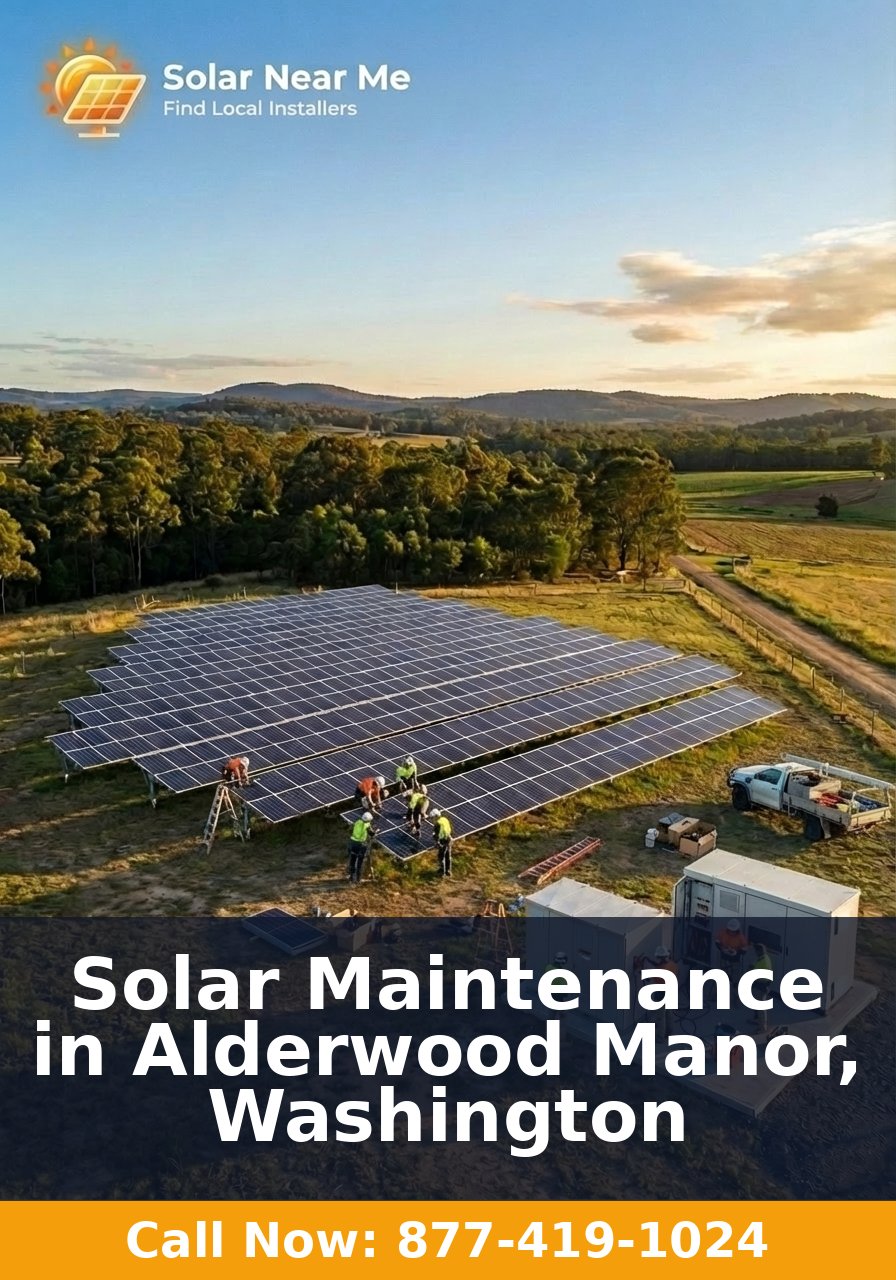 Solar Maintenance in Alderwood Manor, Washington