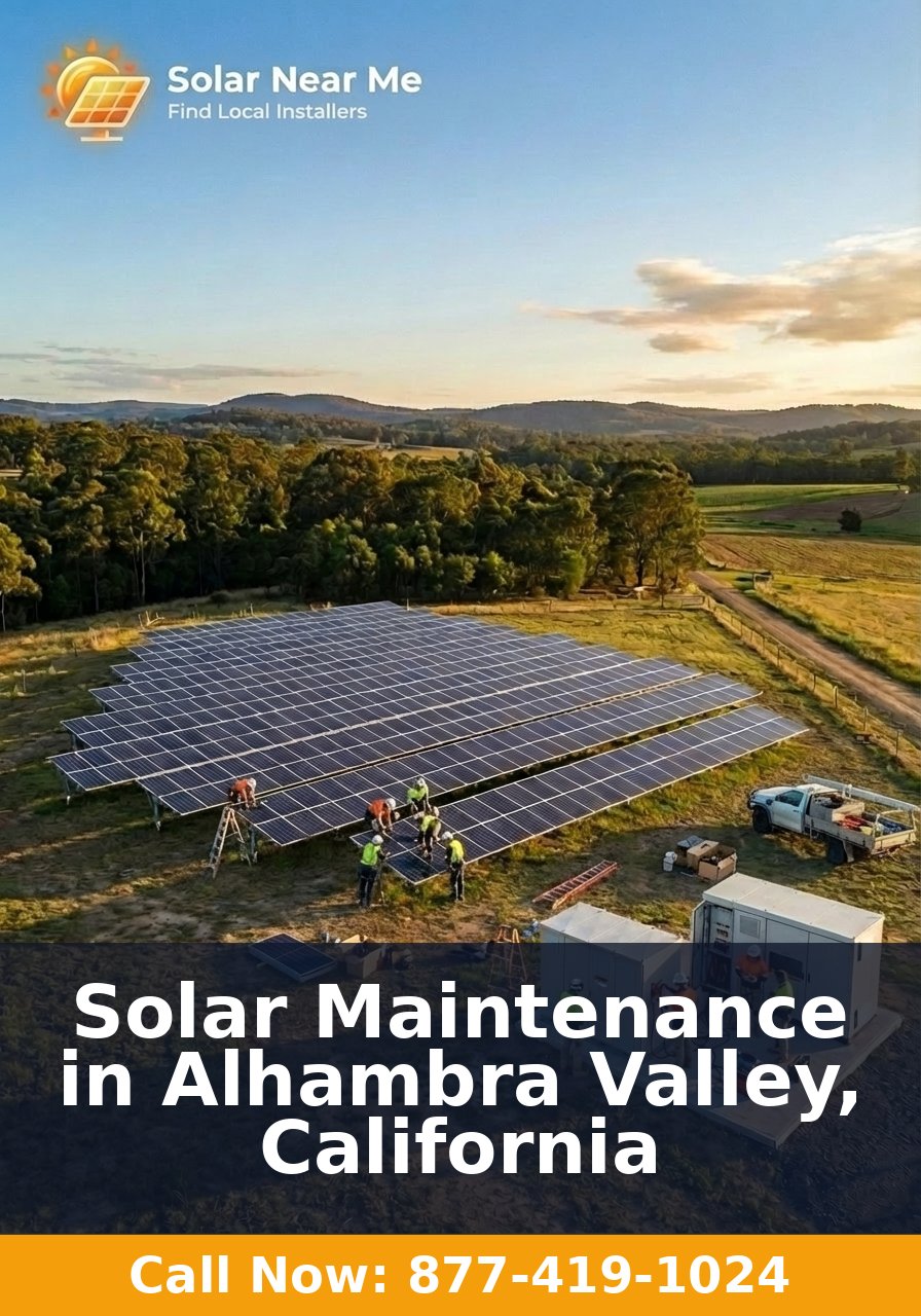 Solar Maintenance in Alhambra Valley, California