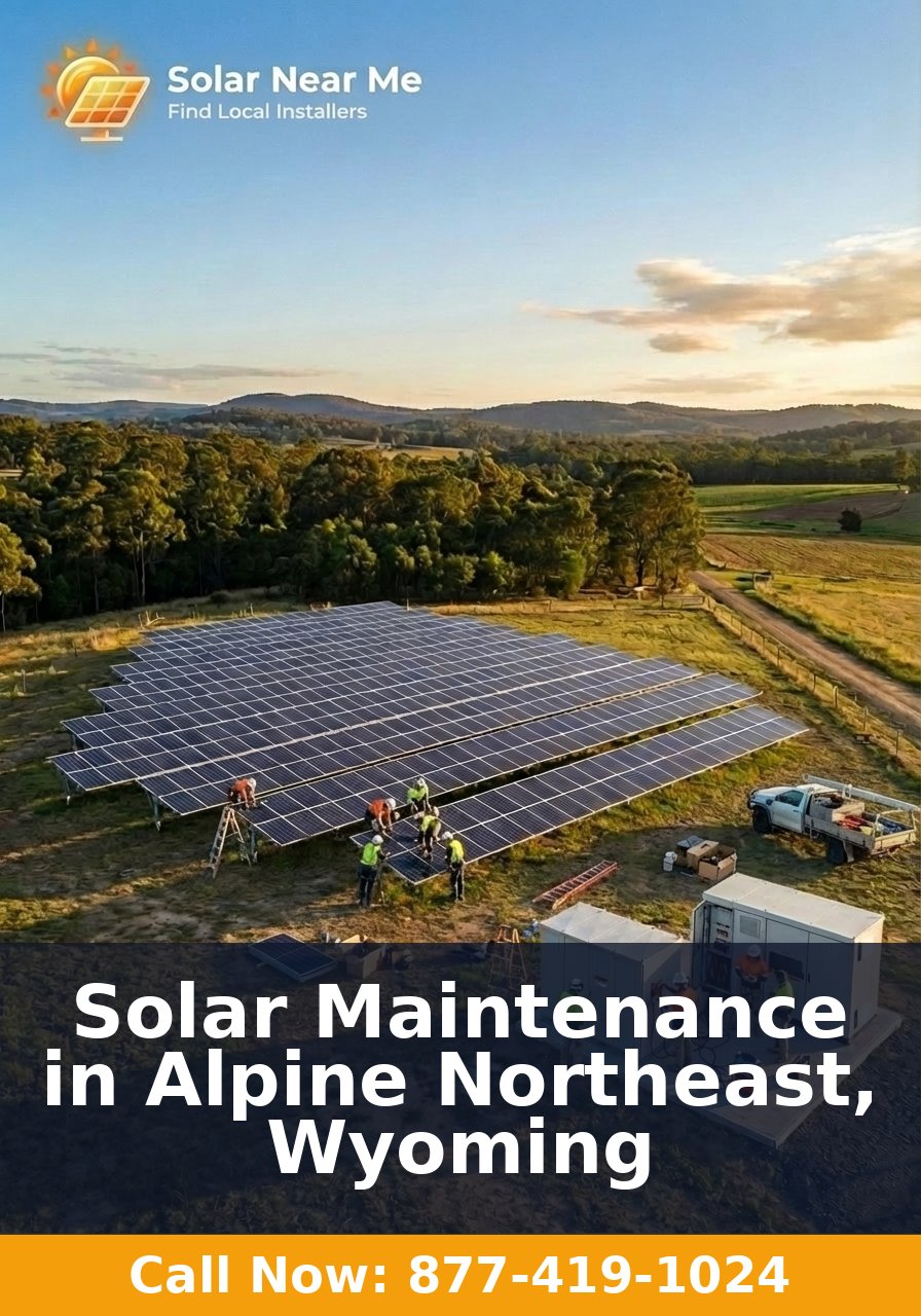 Solar Maintenance in Alpine Northeast, Wyoming