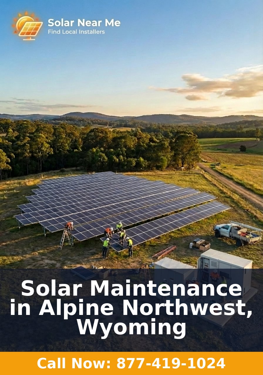 Solar Maintenance in Alpine Northwest, Wyoming