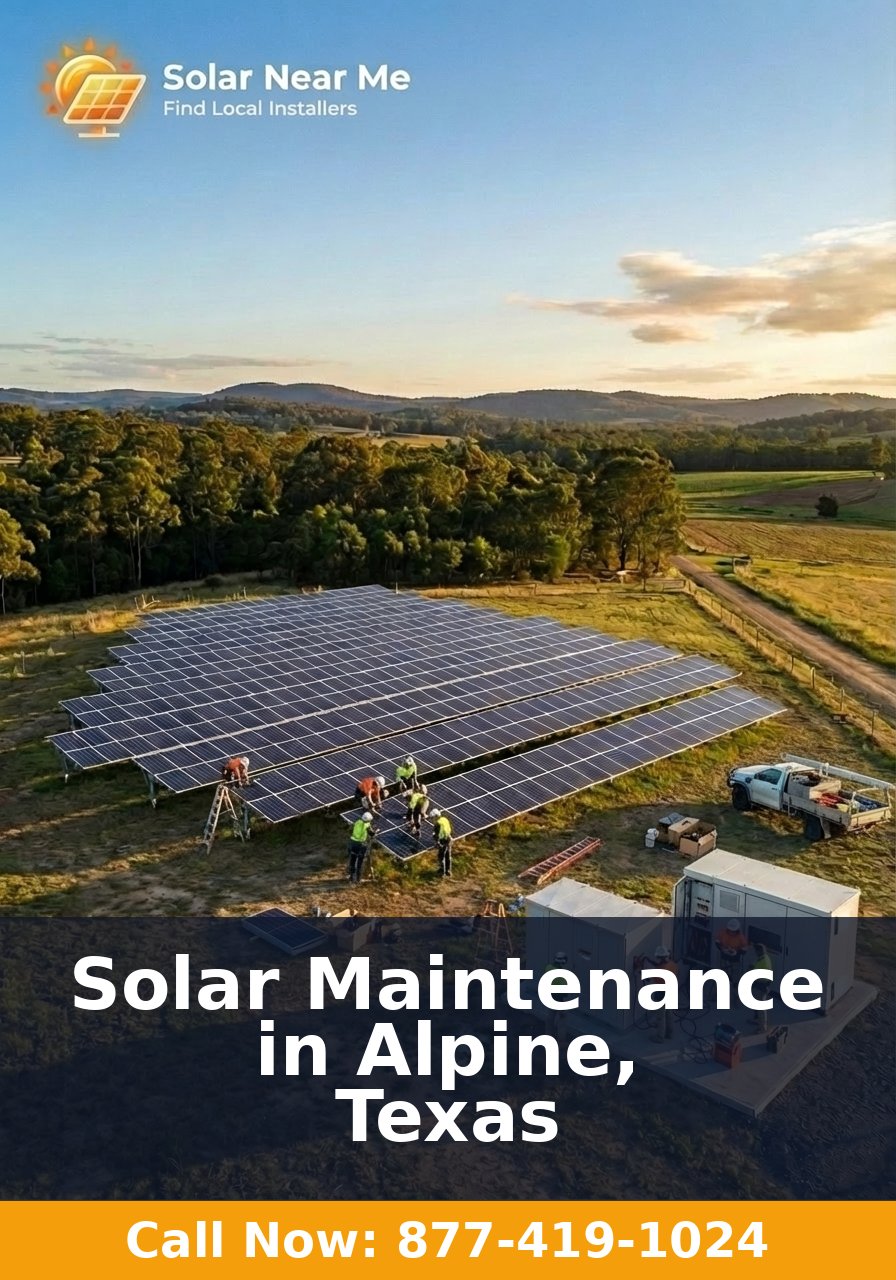Solar Maintenance in Alpine, Texas