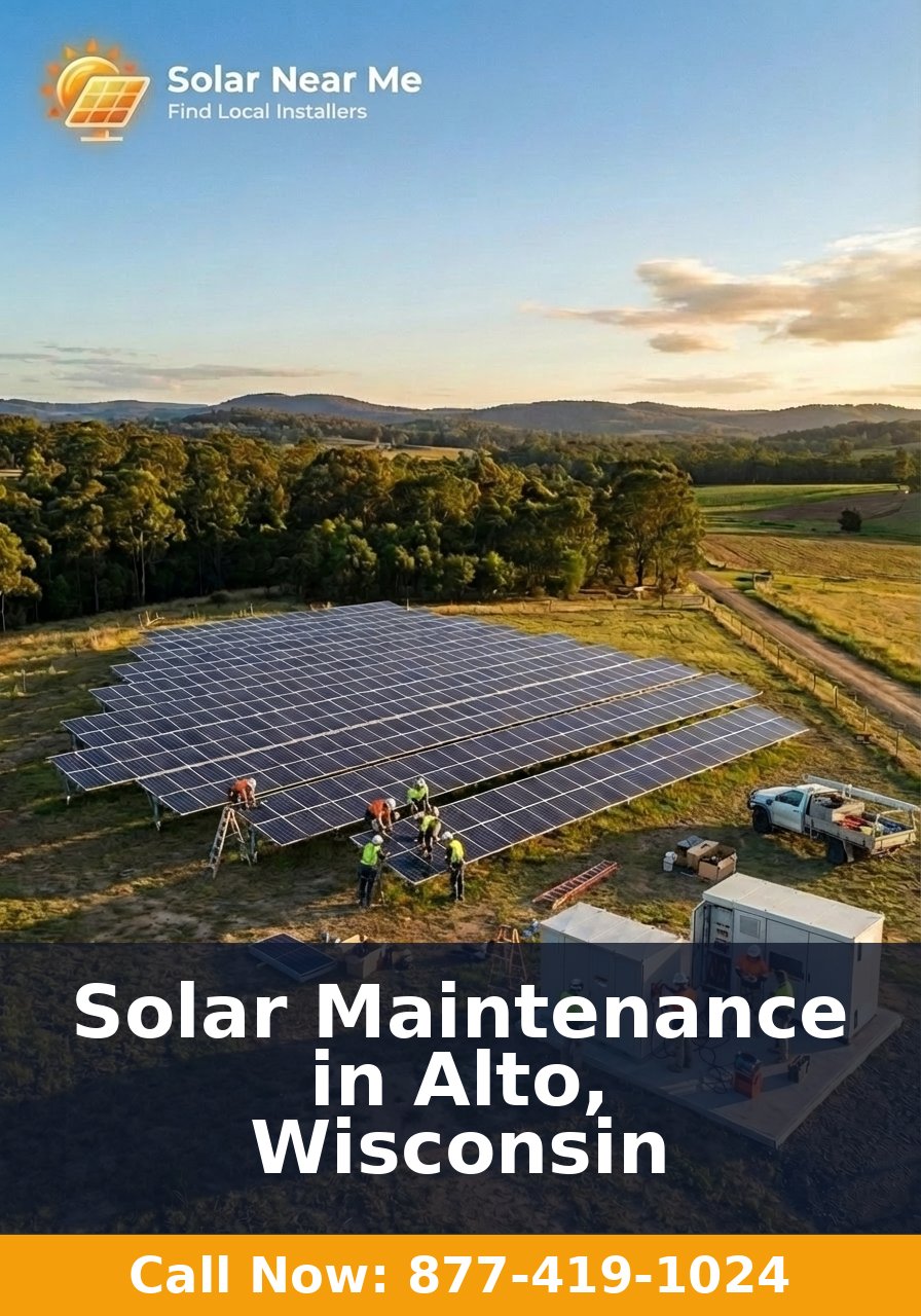 Solar Maintenance in Alto, Wisconsin