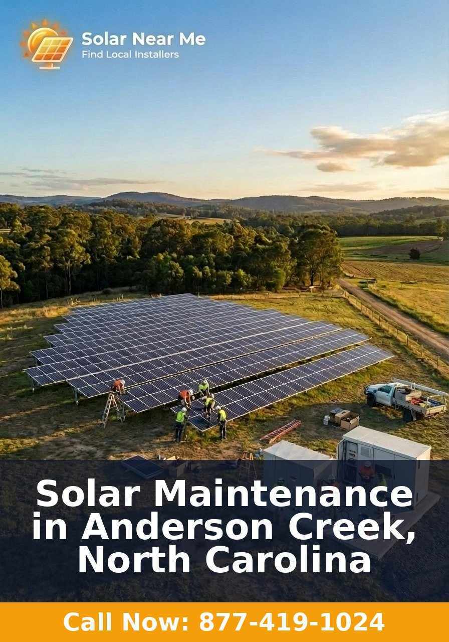 Solar Maintenance in Anderson Creek, North Carolina