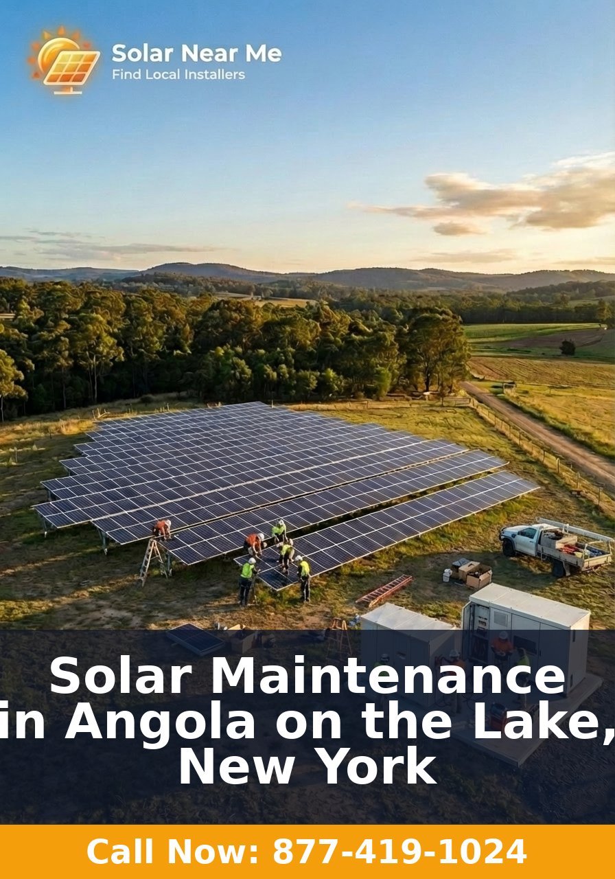 Solar Maintenance in Angola on the Lake, New York