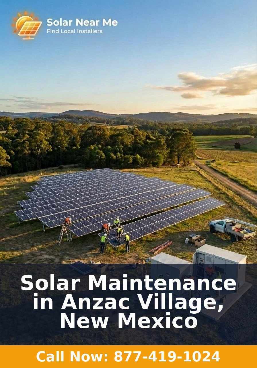 Solar Maintenance in Anzac Village, New Mexico