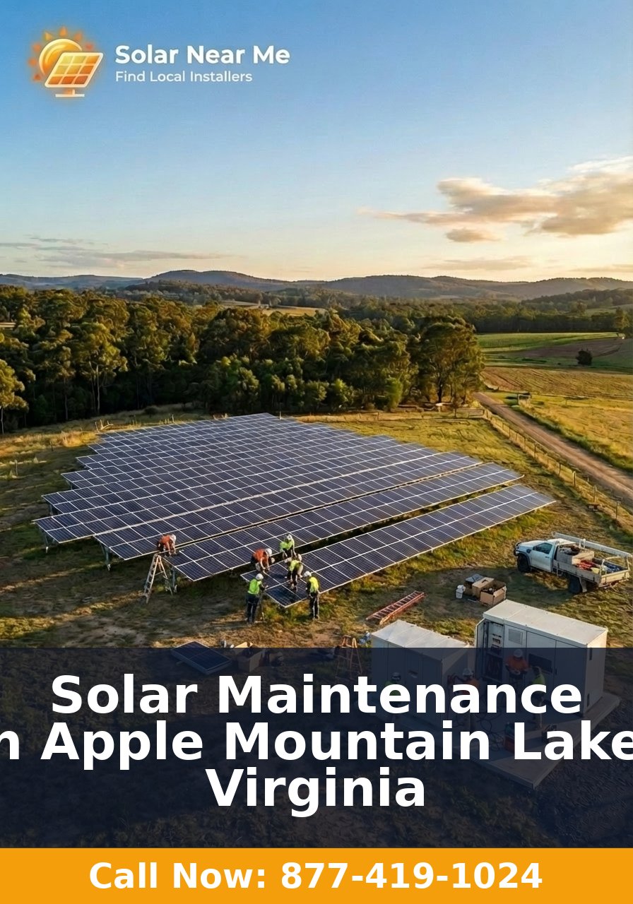 Solar Maintenance in Apple Mountain Lake, Virginia