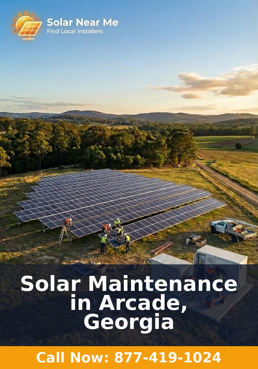 Solar Maintenance in Arcade, Georgia