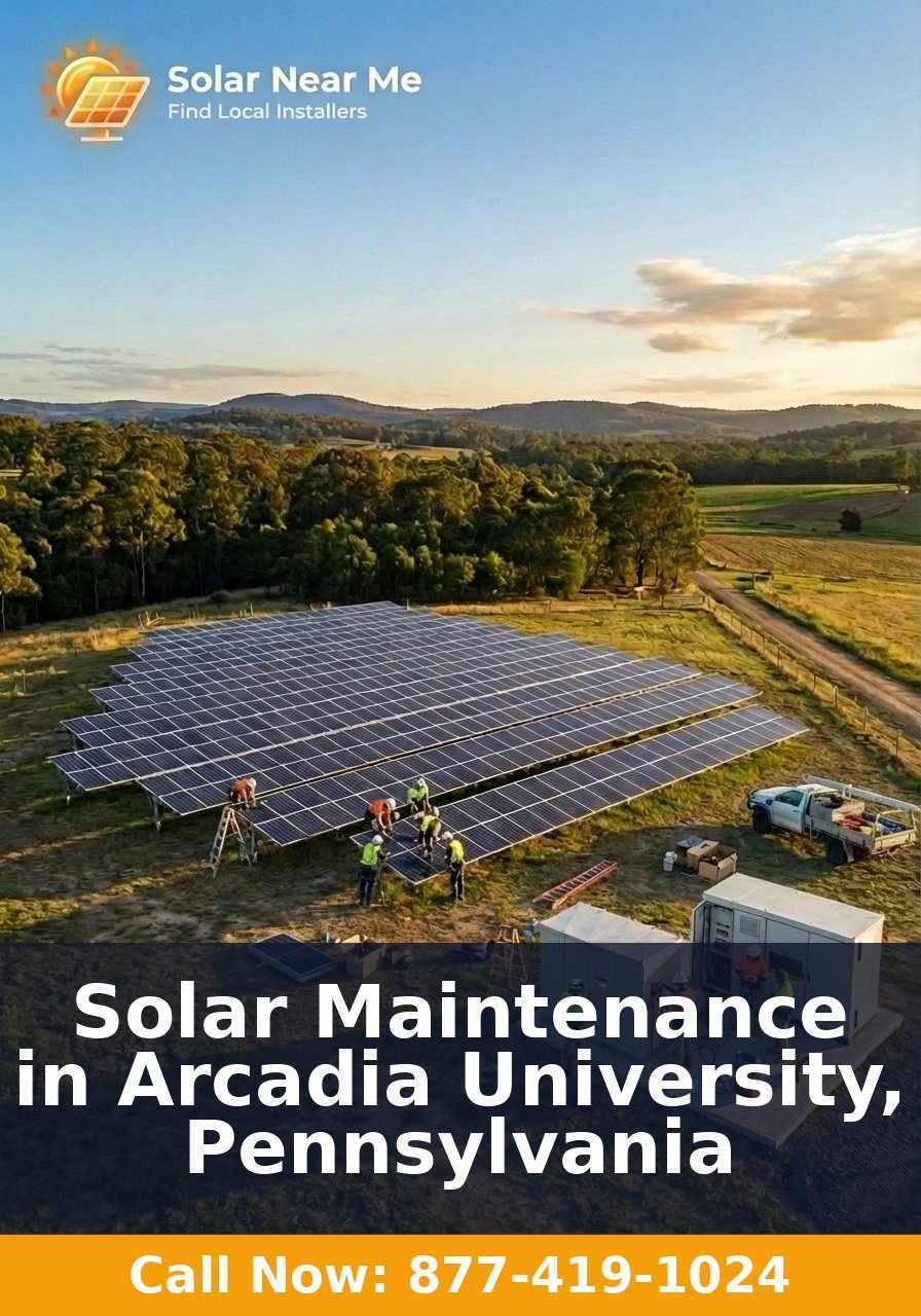 Solar Maintenance in Arcadia University, Pennsylvania
