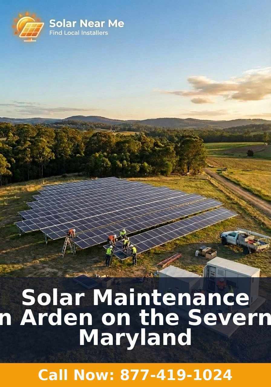 Solar Maintenance in Arden on the Severn, Maryland