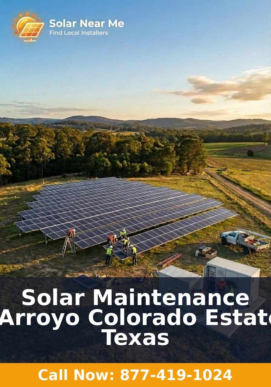 Solar Maintenance in Arroyo Colorado Estates, Texas