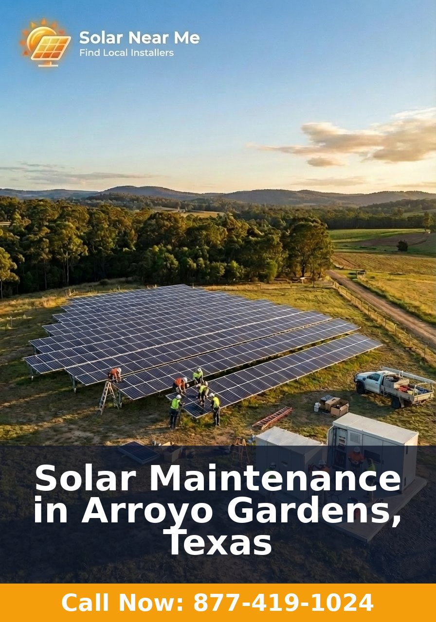 Solar Maintenance in Arroyo Gardens, Texas