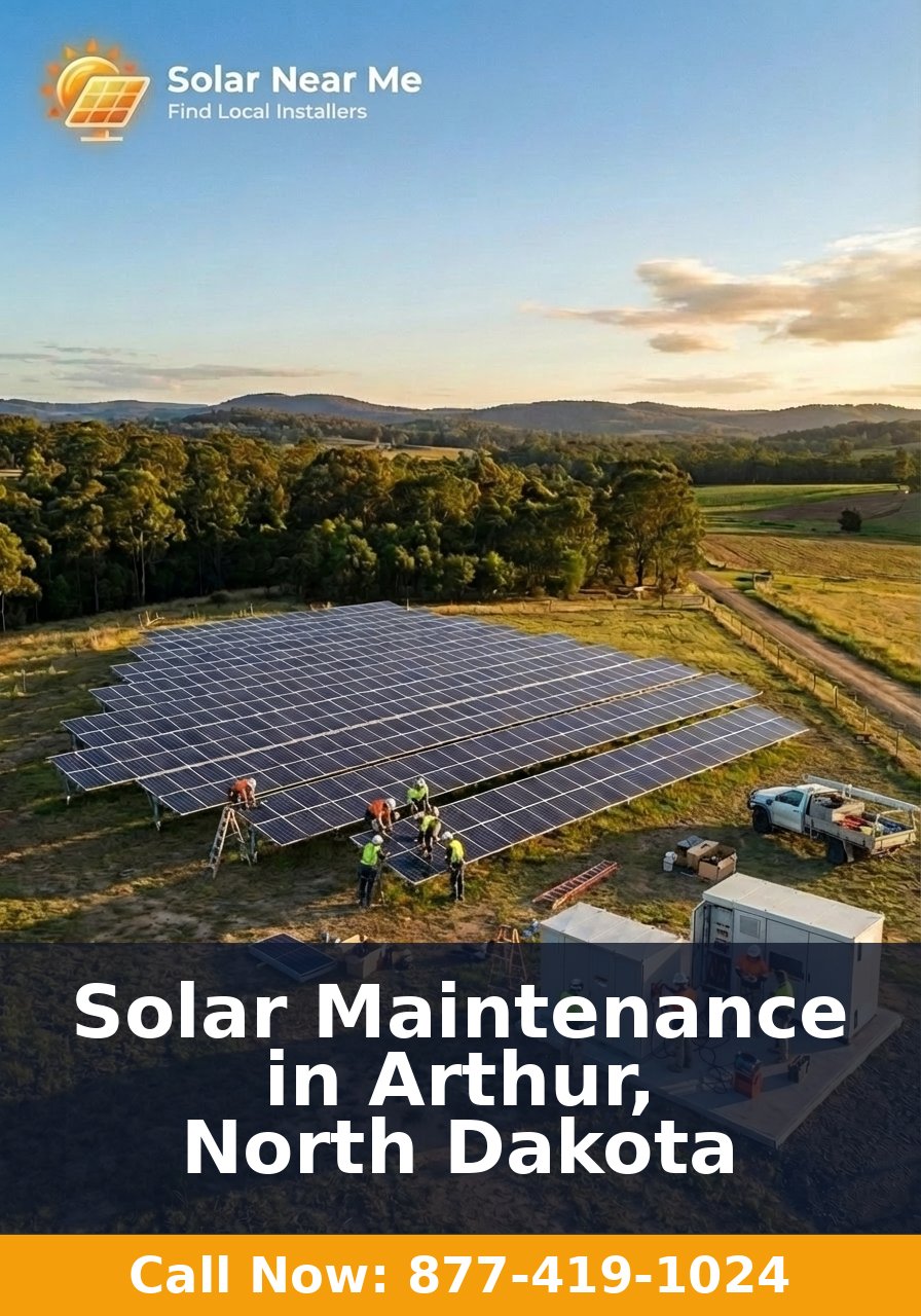 Solar Maintenance in Arthur, North Dakota