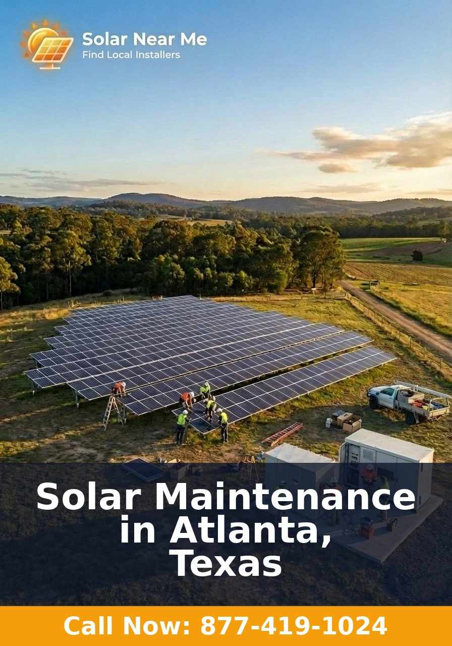 Solar Maintenance in Atlanta, Texas