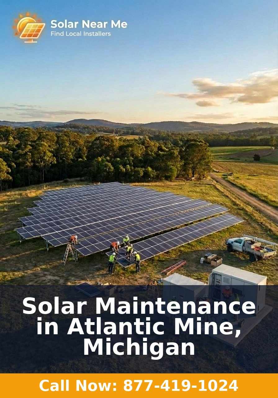 Solar Maintenance in Atlantic Mine, Michigan
