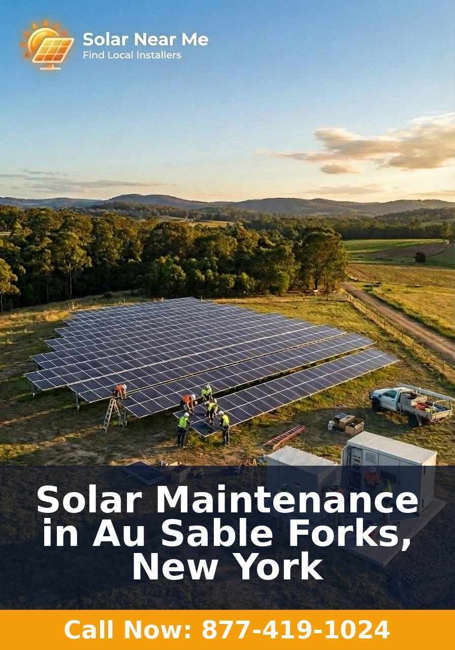Solar Maintenance in Au Sable Forks, New York