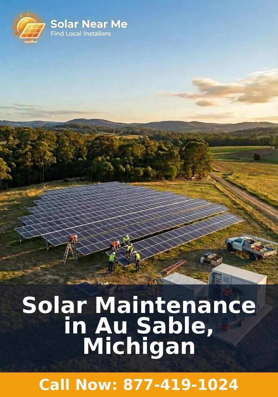 Solar Maintenance in Au Sable, Michigan