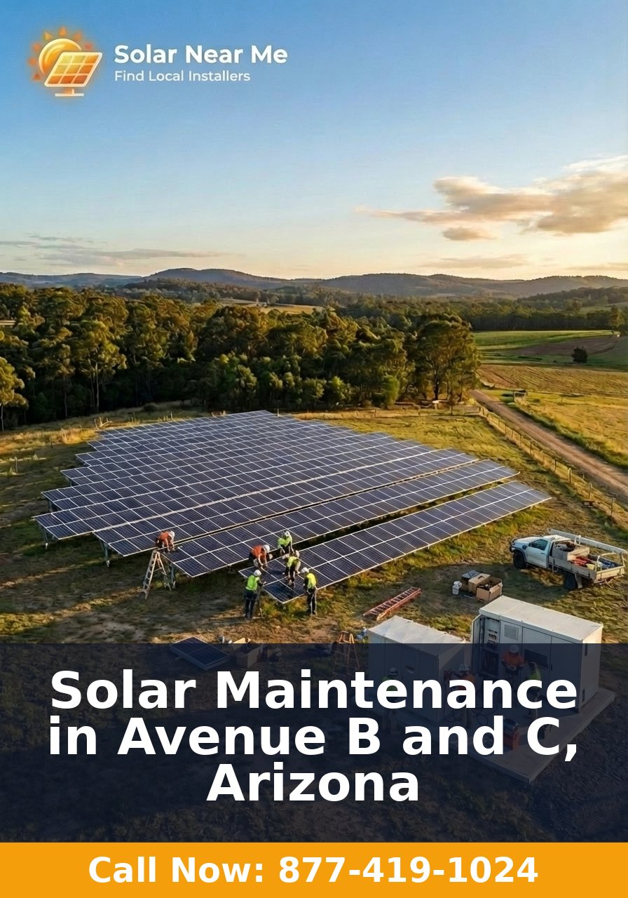 Solar Maintenance in Avenue B and C, Arizona