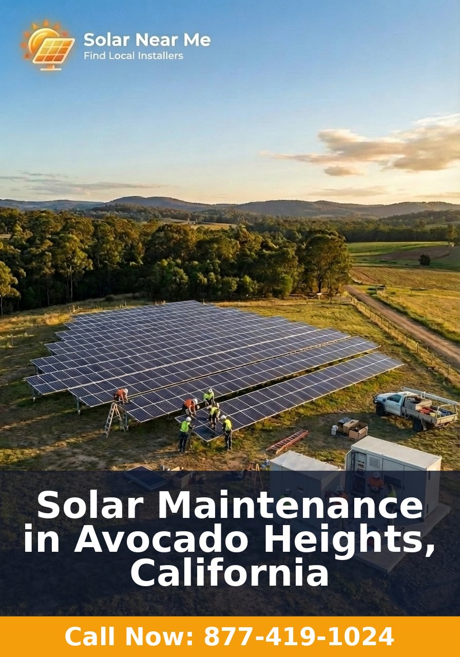 Solar Maintenance in Avocado Heights, California