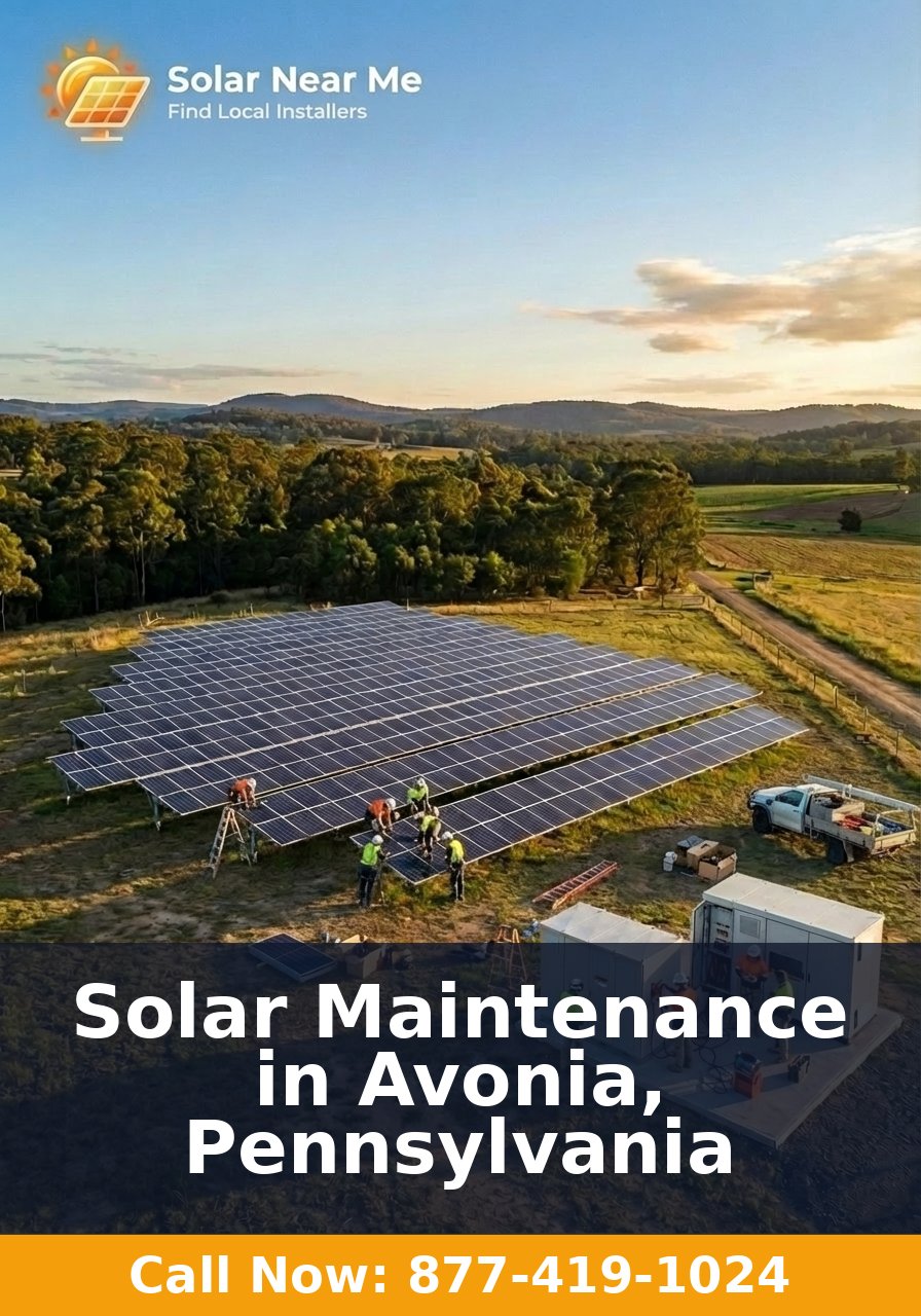 Solar Maintenance in Avonia, Pennsylvania