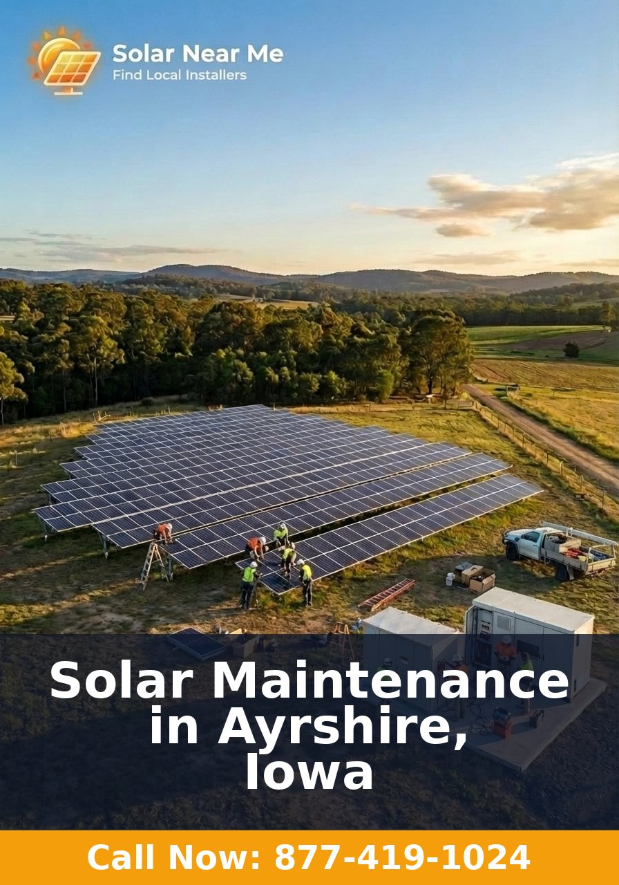 Solar Maintenance in Ayrshire, Iowa
