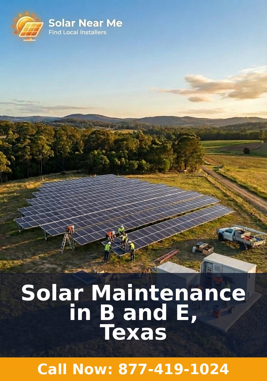 Solar Maintenance in B and E, Texas