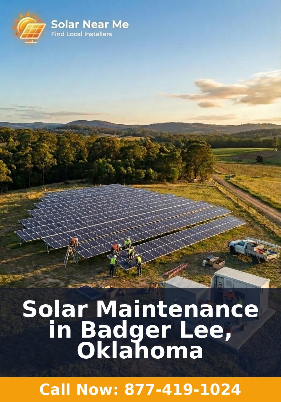 Solar Maintenance in Badger Lee, Oklahoma