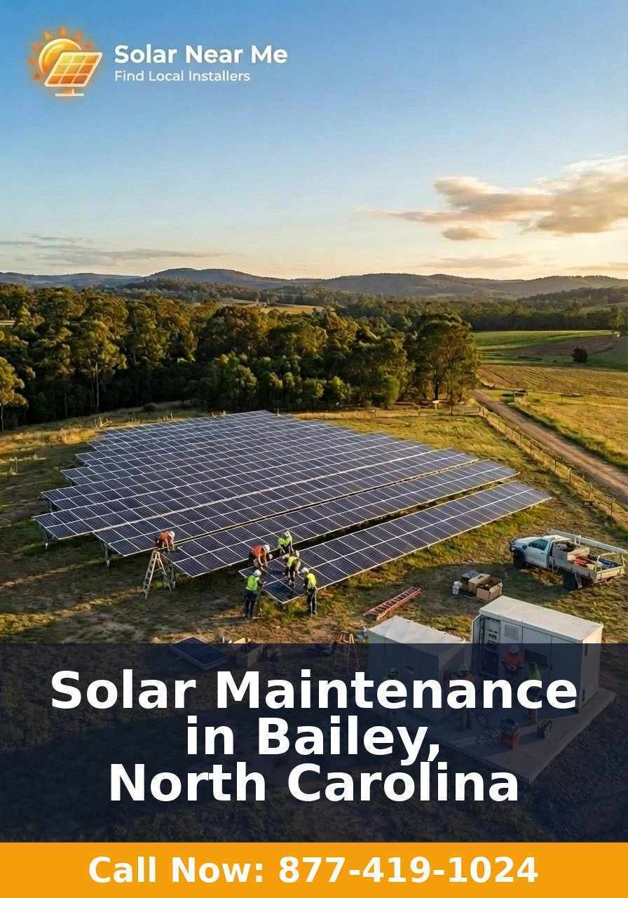 Solar Maintenance in Bailey, North Carolina
