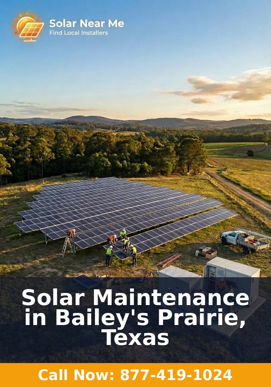 Solar Maintenance in Bailey's Prairie, Texas