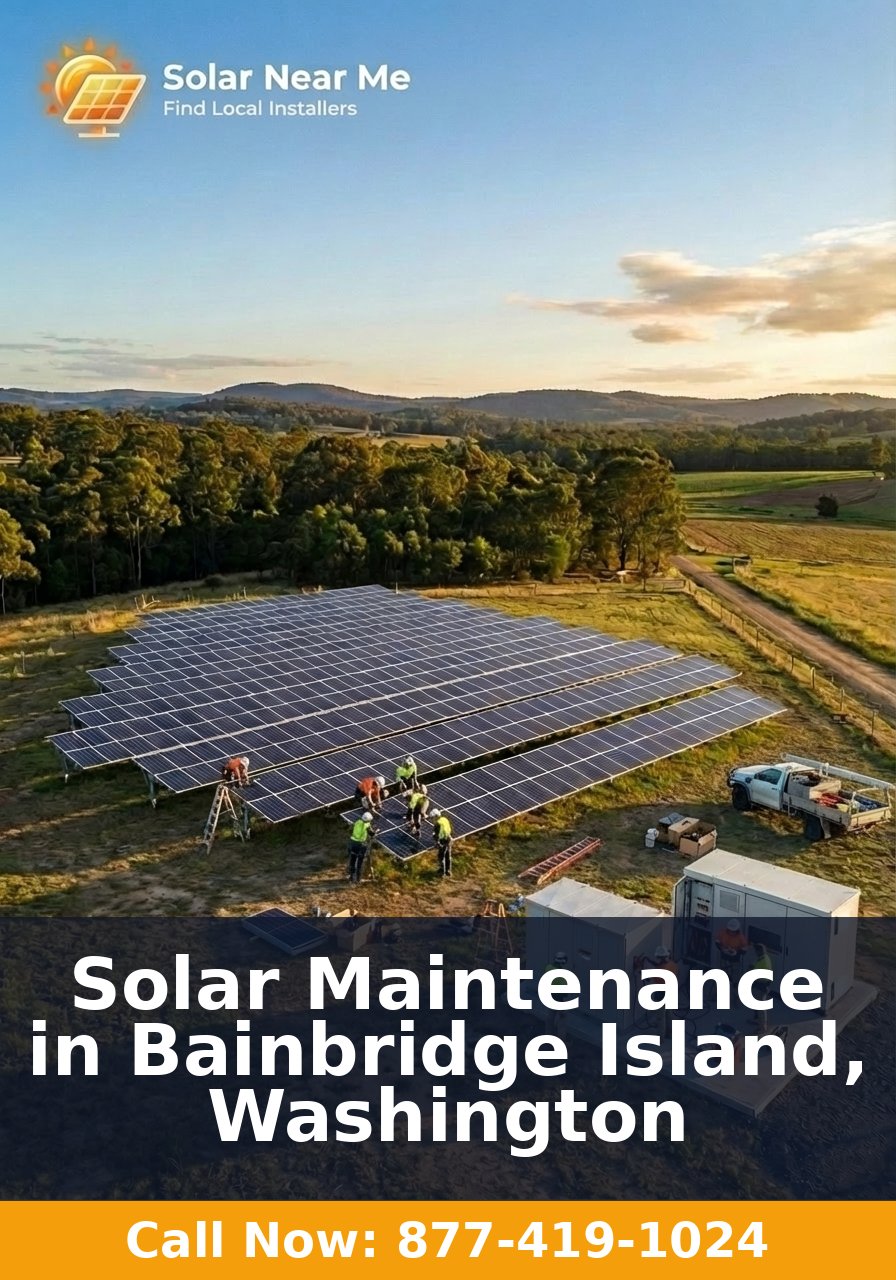 Solar Maintenance in Bainbridge Island, Washington