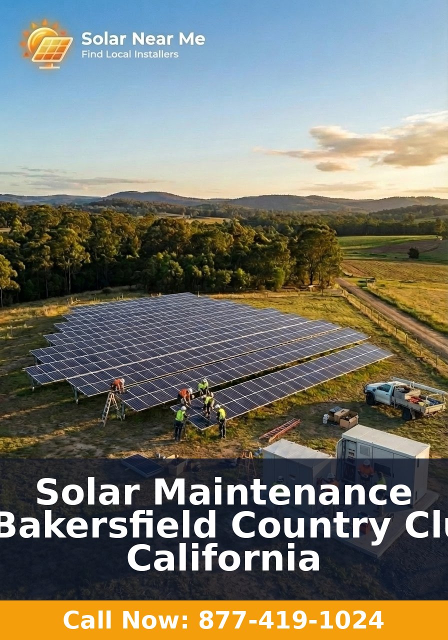 Solar Maintenance in Bakersfield Country Club, California