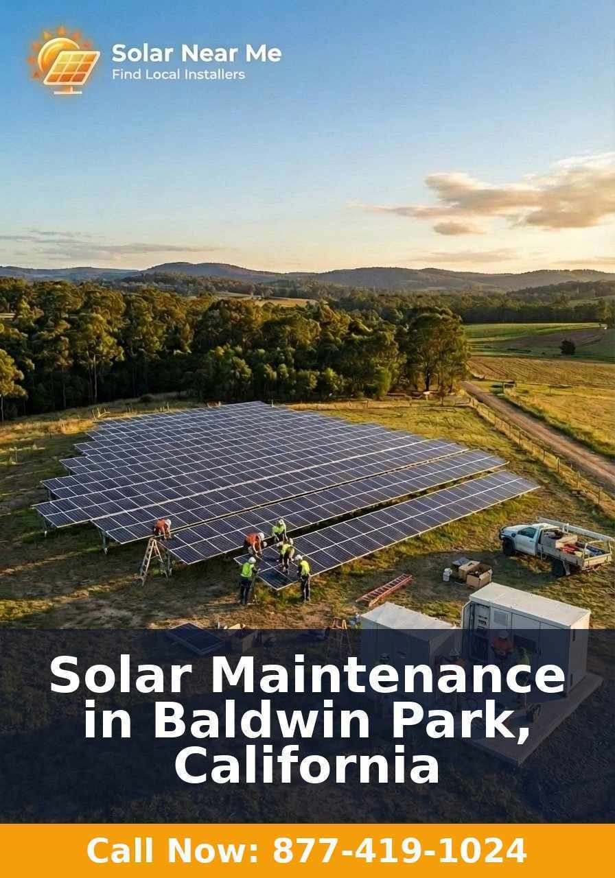 Solar Maintenance in Baldwin Park, California