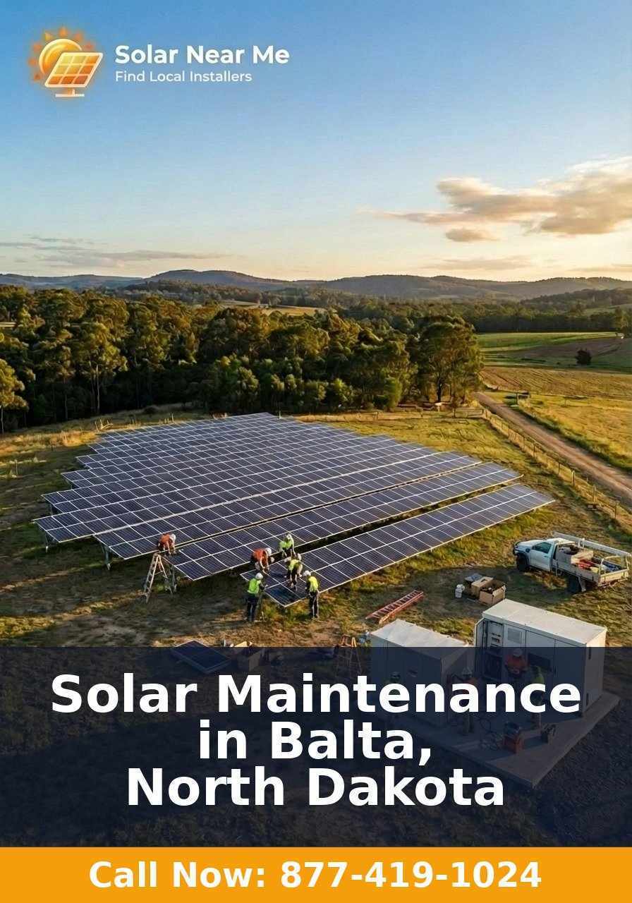 Solar Maintenance in Balta, North Dakota