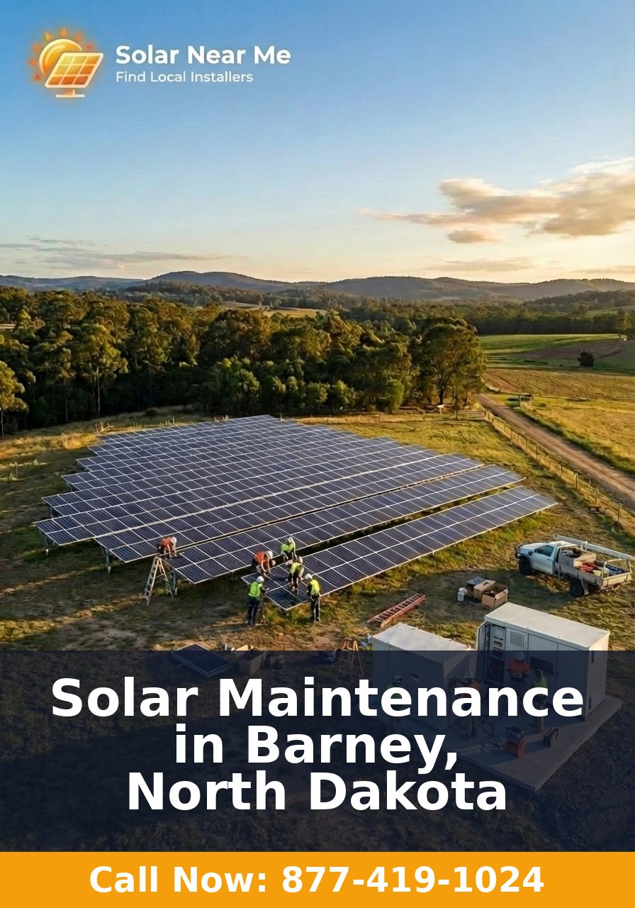 Solar Maintenance in Barney, North Dakota