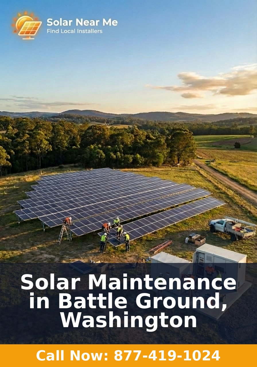 Solar Maintenance in Battle Ground, Washington