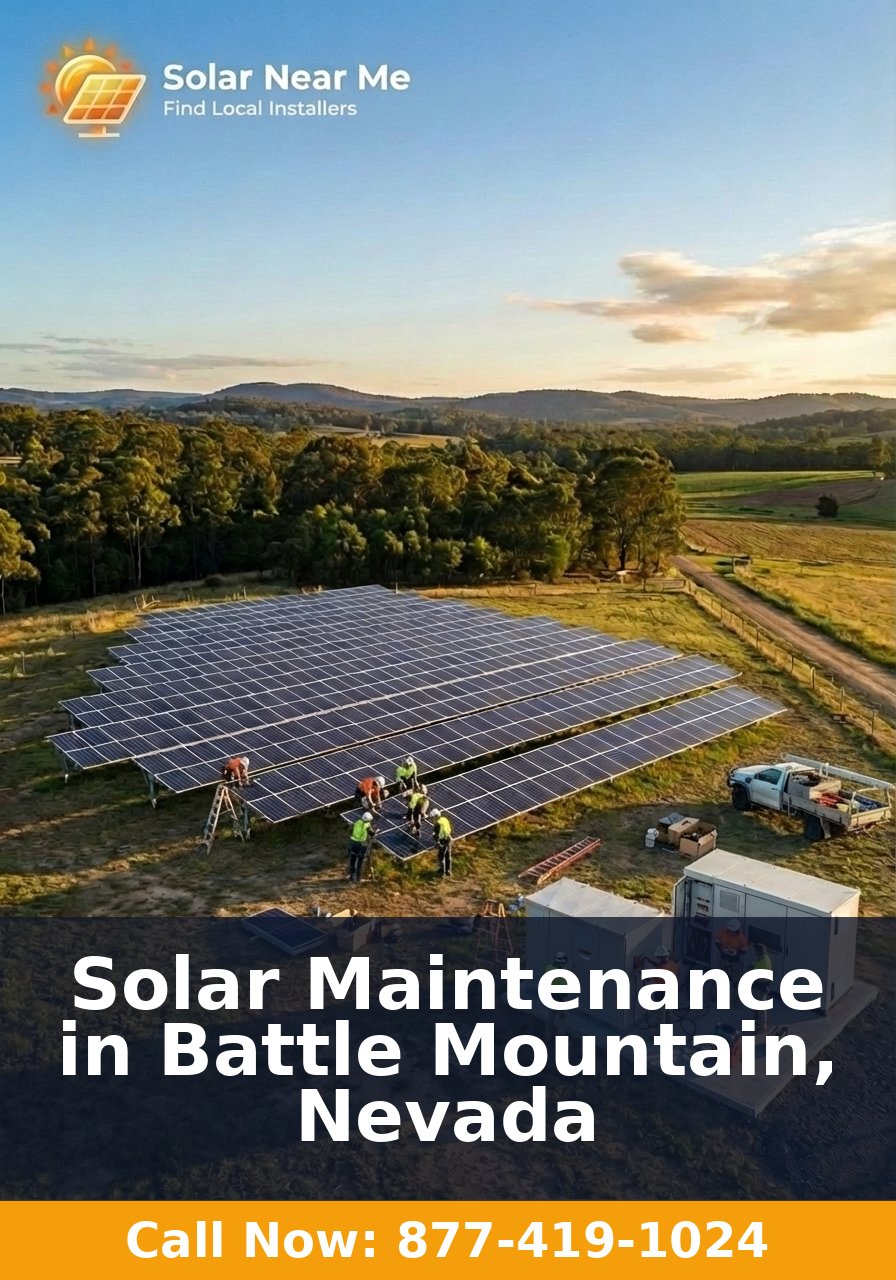 Solar Maintenance in Battle Mountain, Nevada