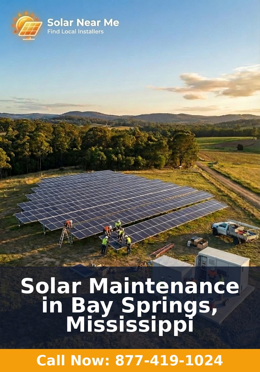 Solar Maintenance in Bay Springs, Mississippi