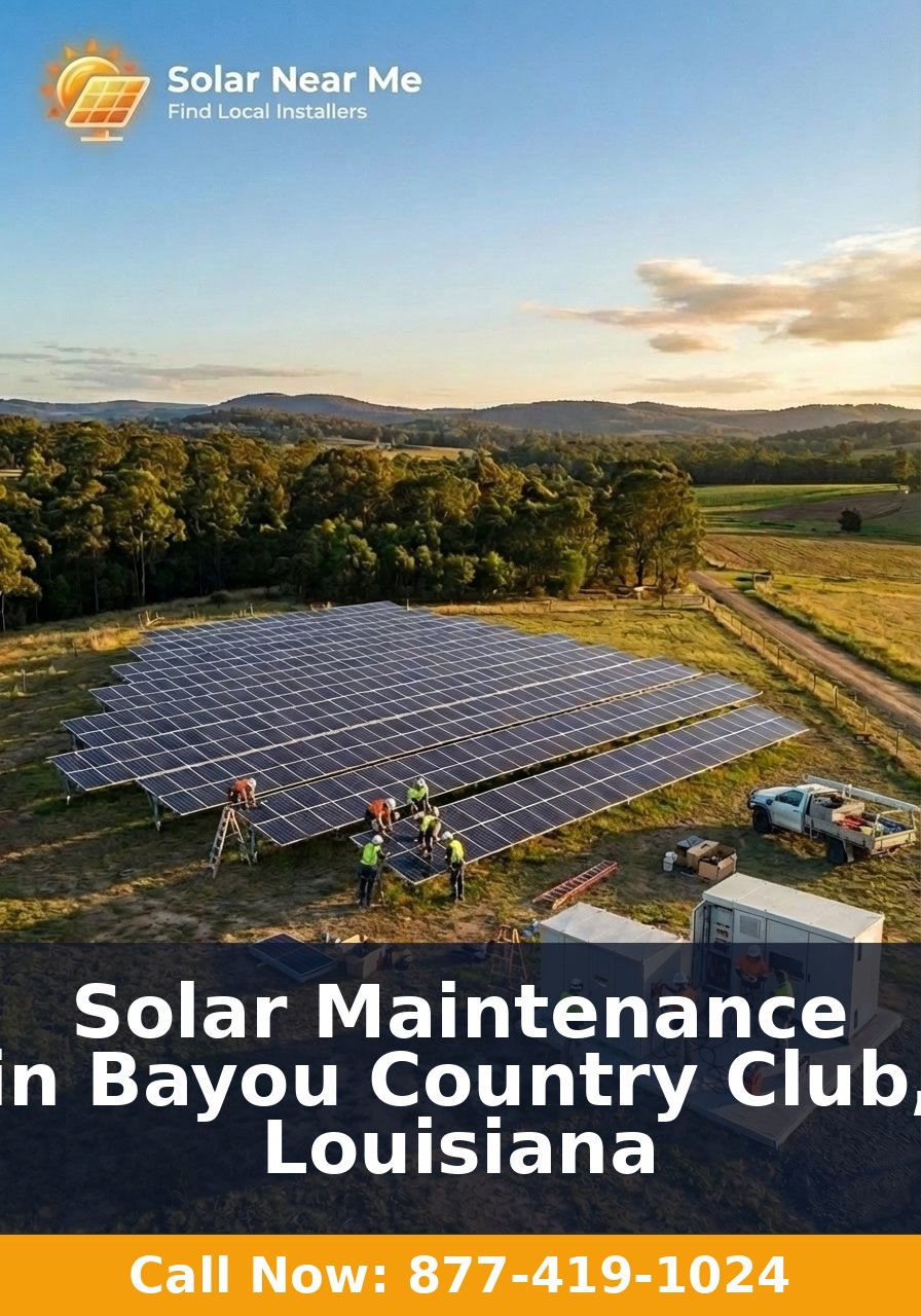 Solar Maintenance in Bayou Country Club, Louisiana