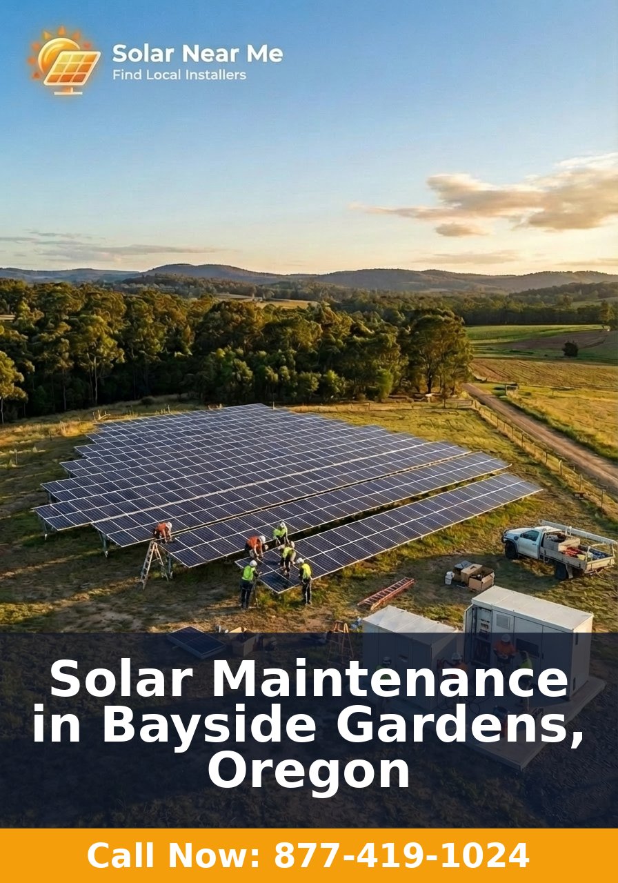 Solar Maintenance in Bayside Gardens, Oregon