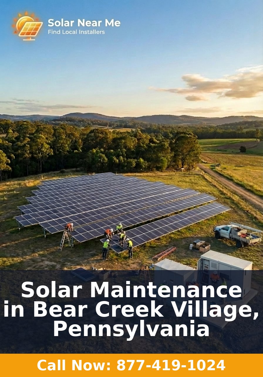 Solar Maintenance in Bear Creek Village, Pennsylvania