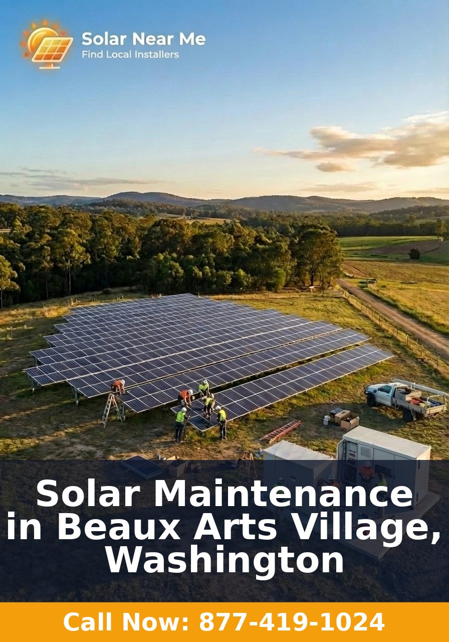 Solar Maintenance in Beaux Arts Village, Washington
