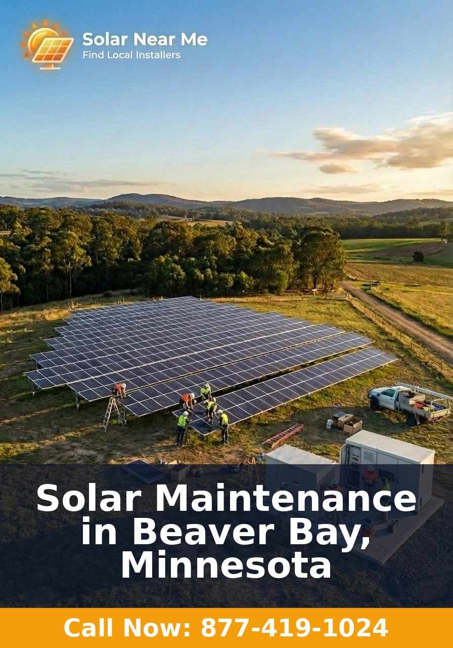 Solar Maintenance in Beaver Bay, Minnesota